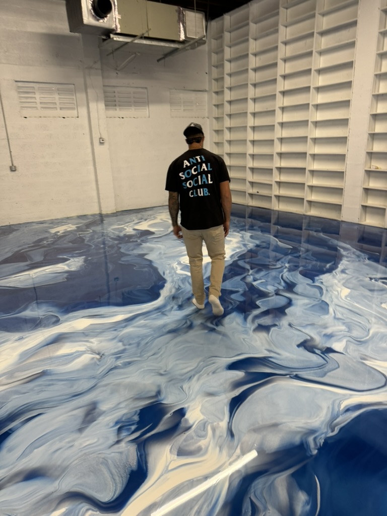 Professional epoxy flooring installation